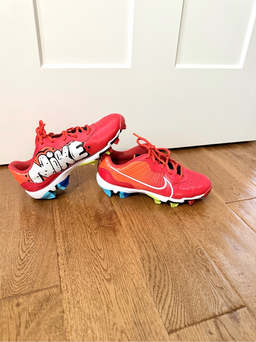Nike Alpha Huarache 6 Keystone Baseball Cleats Boys Youth 5.5 FZ8657-601 EUC